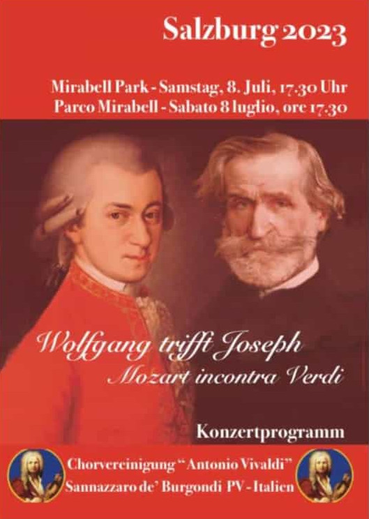 Salzburg Samstag 8 Juli Wolfgang trifft Joseph Mozart incontra Verdi
