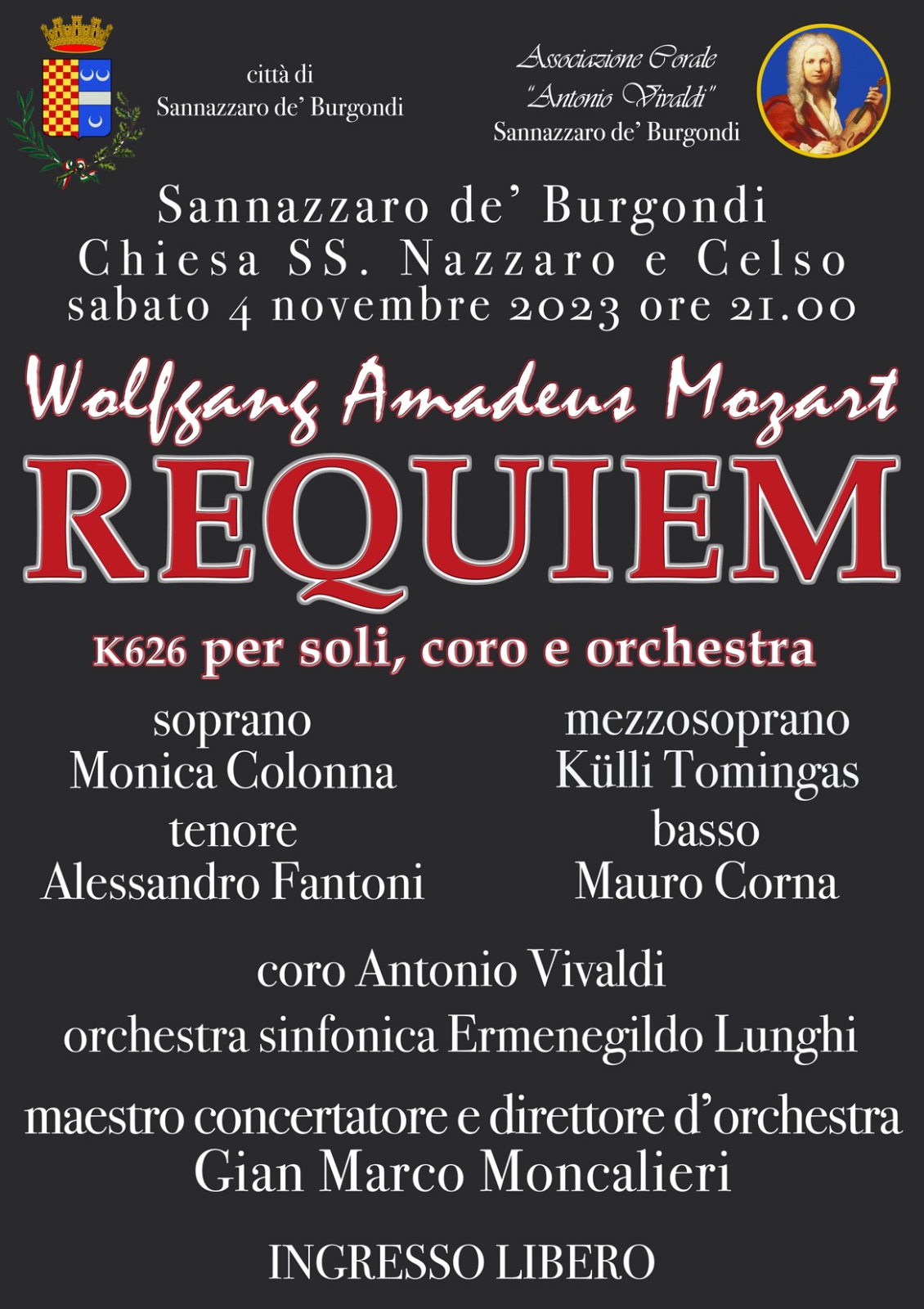 Wolfgang Amadeus Mozart Requiem k 626 per soli coro e orchestra