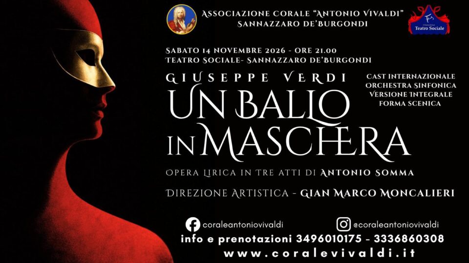 Un ballo in maschera di Giuseppe Verdi al Teatro Sociale di Sannazzaro de' Burgondi